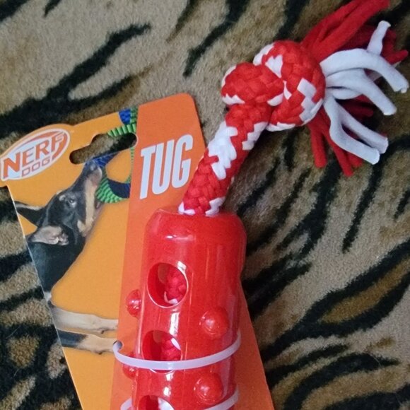 Nerf Dog Tug Stick w/ Rope med/large Dog New! - Picture 2 of 3